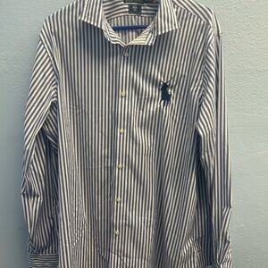 Polo Ralph Lauren Wimbledon Striped Blue and White Men's Shirt
